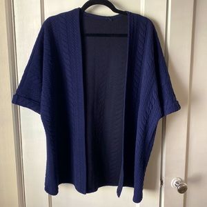 Vintage Navy Quilted Shawl